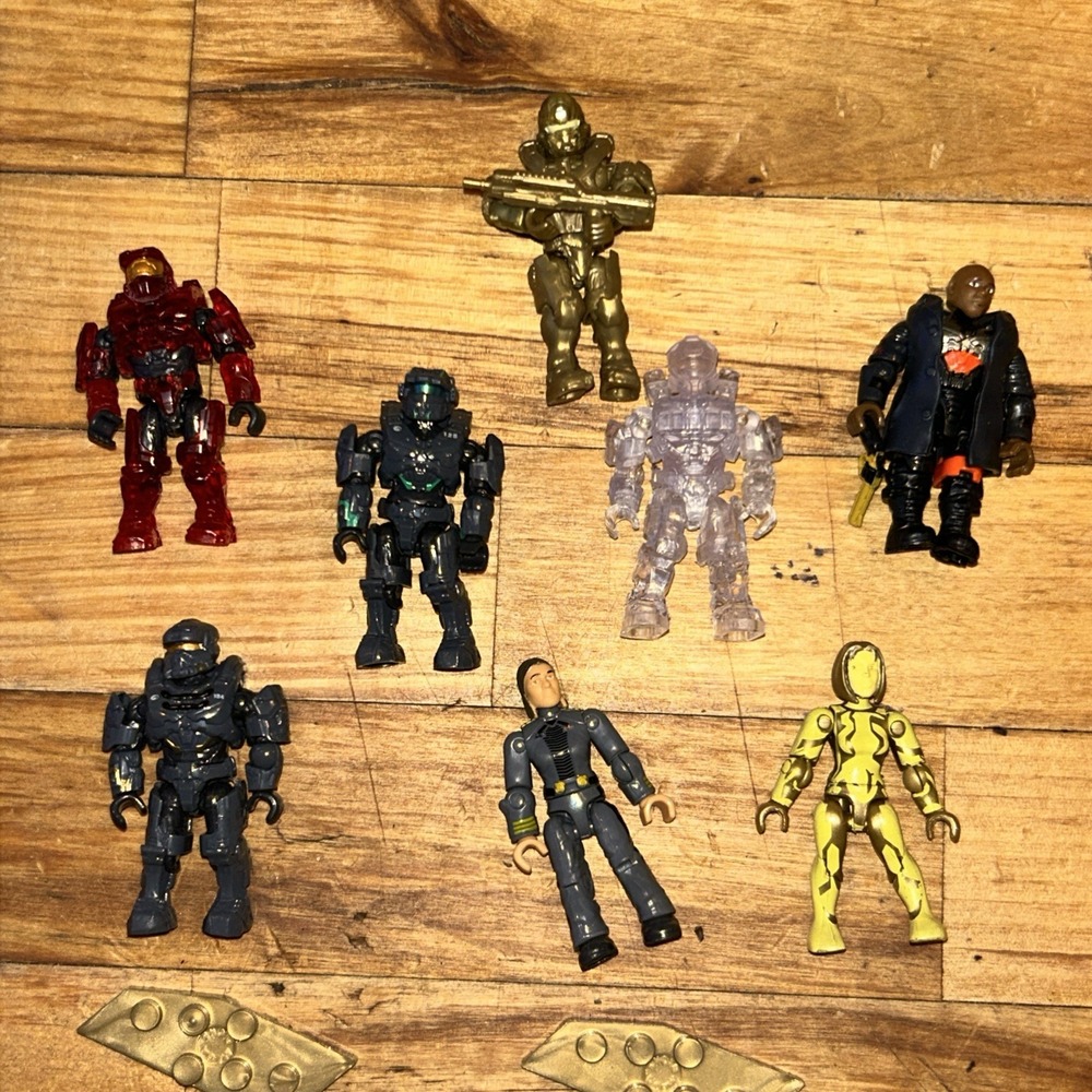 HALO MEGA CONSTRUX MINI FIGURE Lot Spartans, Soldiers, More D2